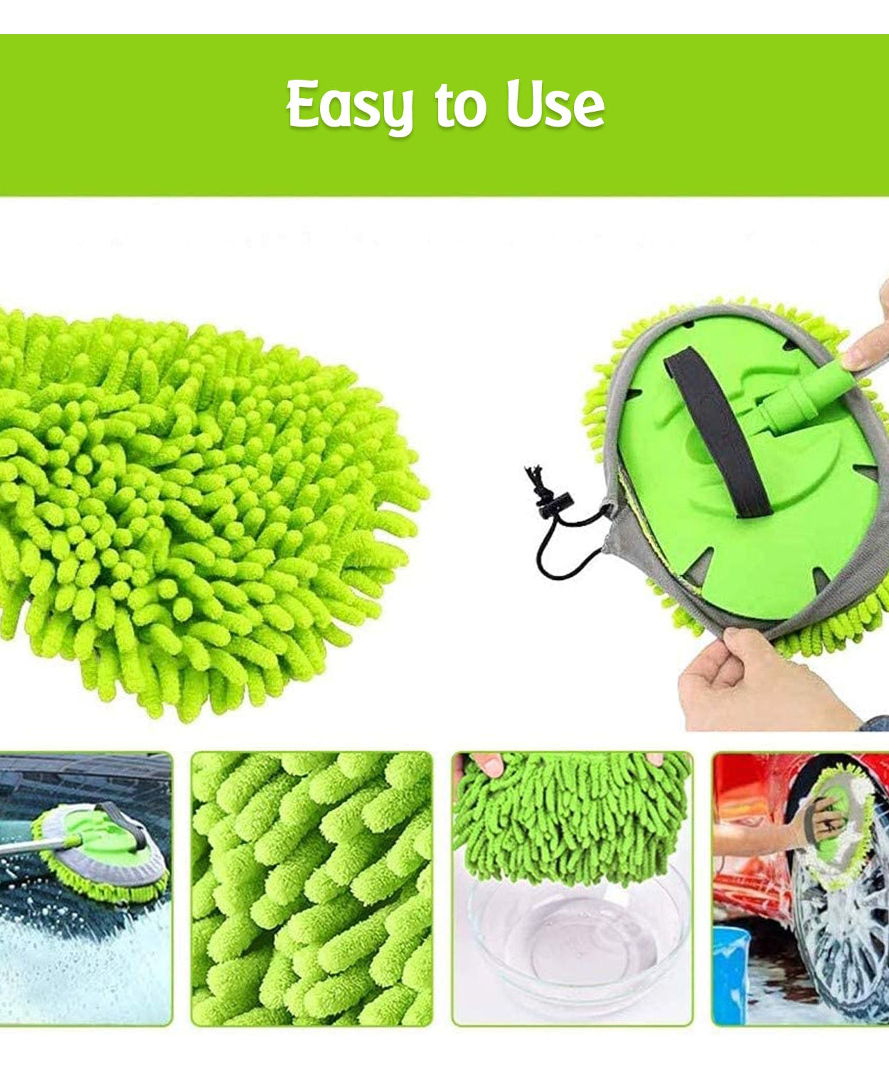 Microfiber duster for effective car and home cleaning