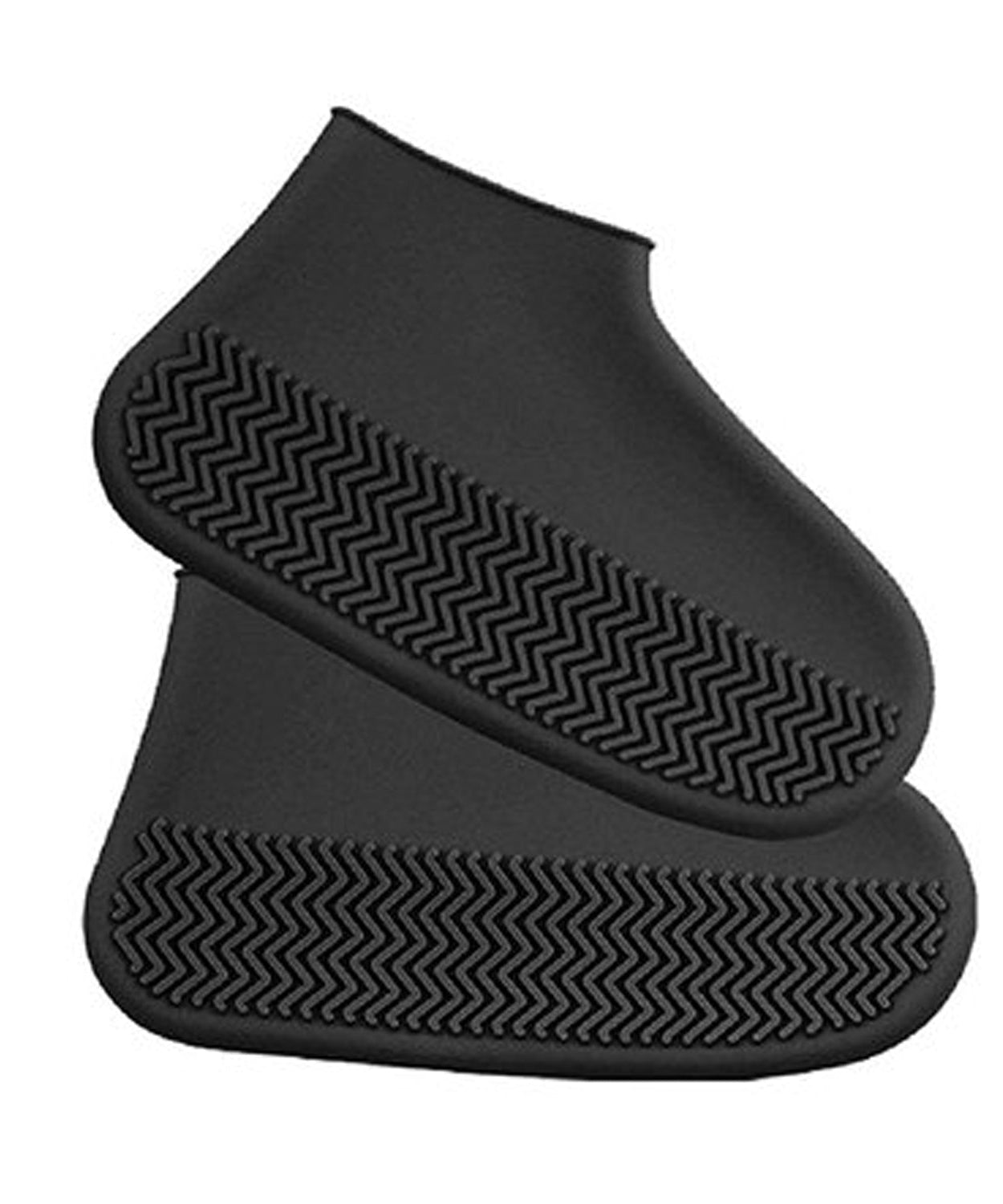 Non-Slip Silicone Rain Reusable Anti skid Waterproof Fordable Boot Shoe Cover ( Large )