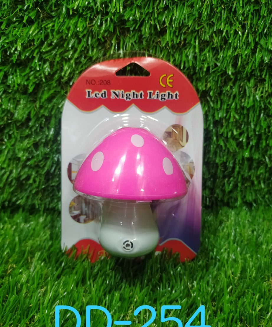Multicolor night sensor mushroom lamp.