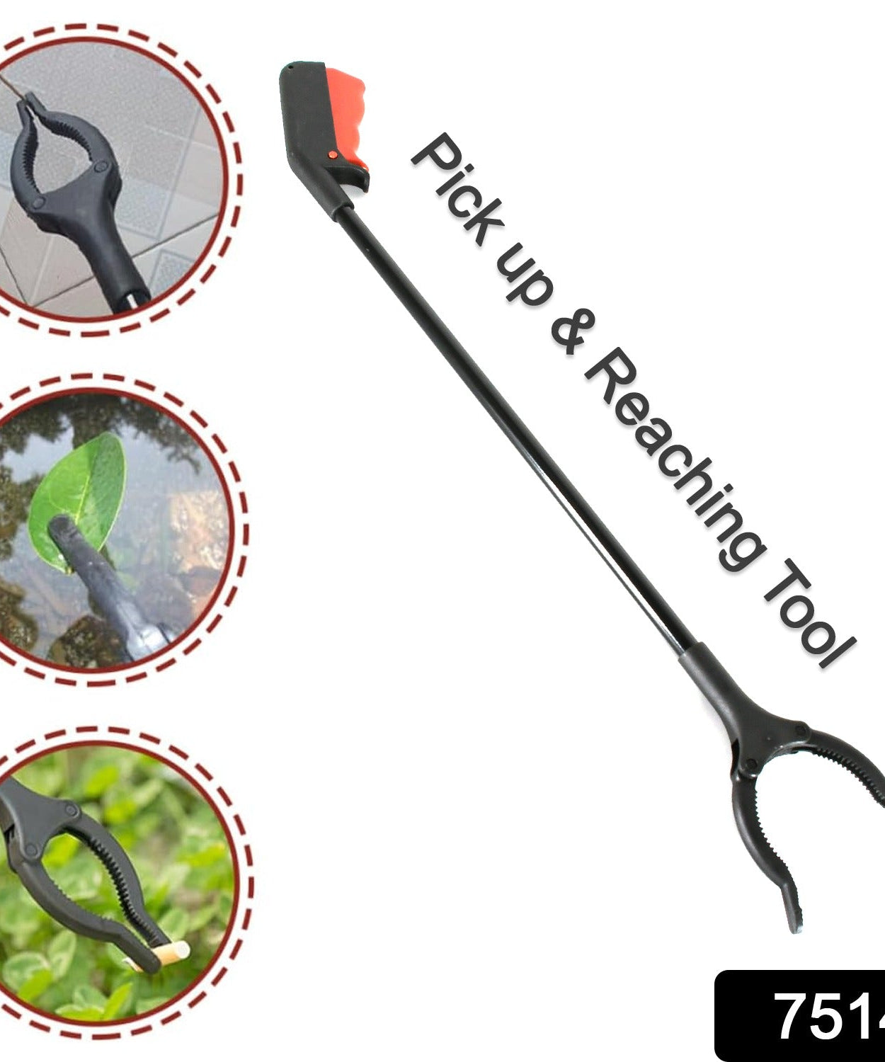 Extra Long Trash Picker Upper – Rotating Grip Arm for Litter, Elderly, Garden & Disabled Assistance