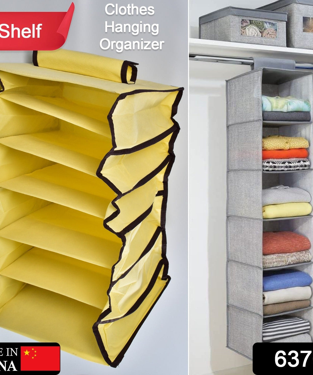 Space-saving organizer with breathable material.