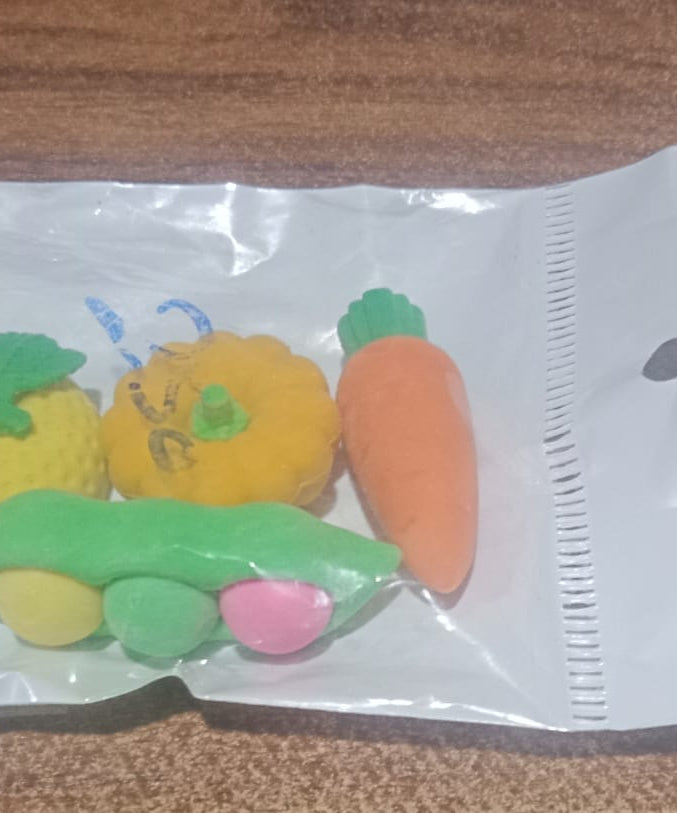 Mix Design Fancy & Stylish Colorful Erasers (1 Set / 4 Pc Set)