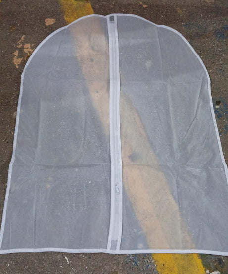 Foldable Non Woven Men's Coat Blazer Suit Cover (80×60 CM / 1 Pc / White Side Chain Suit Cover)