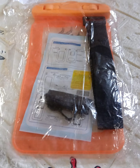 Clear waterproof phone case, ideal for beach and pool use