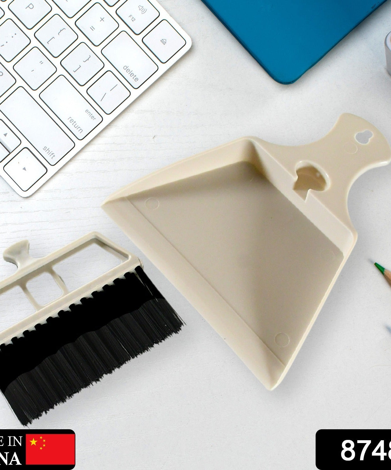 Dustpan Supdi with Brush, Dustpan For Car Office Desk, Wardrobe, Dinning Table, laptop, Keyboard Cleaning, Multipurpose Cleaning , Supdi