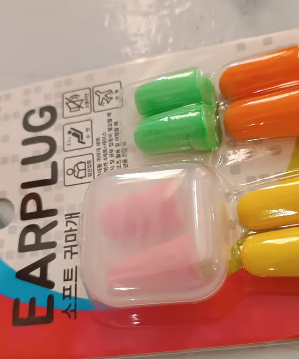 Soft Foam Noise-Cancelling Earplugs 4 pairs