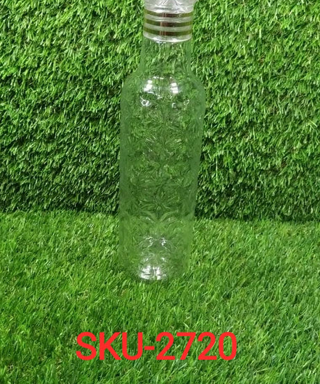 Diamond cut water bottle with sleek design