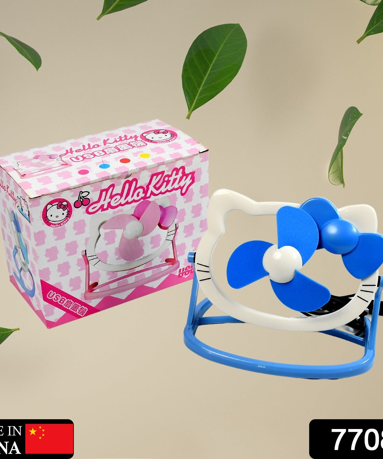 USB Mini Fan: Cute, Quiet & Portable Desk Buddy (Battery Not Included)