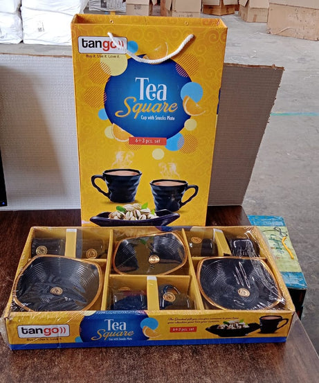 Sweet Buzz 9-Piece Seashell Ceramic Cup Set – Ideal for Home & Gifts