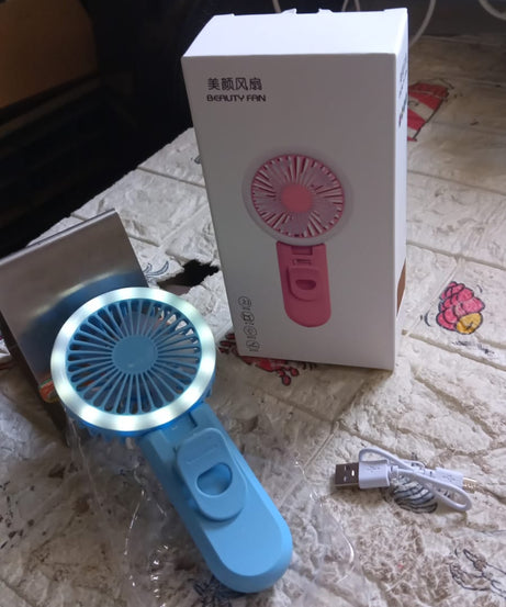 Clip Fan With Light, home, kitchen, Office Portable Fan, Rechargeable Fan