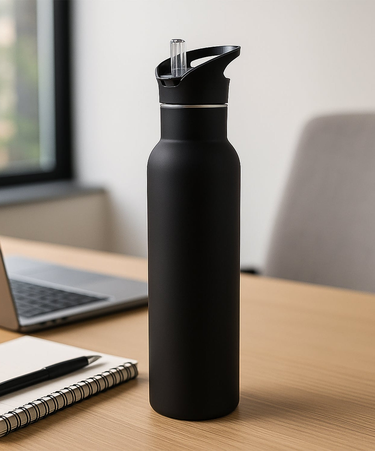 Matte Finish Leak-Proof Sports Water Bottle