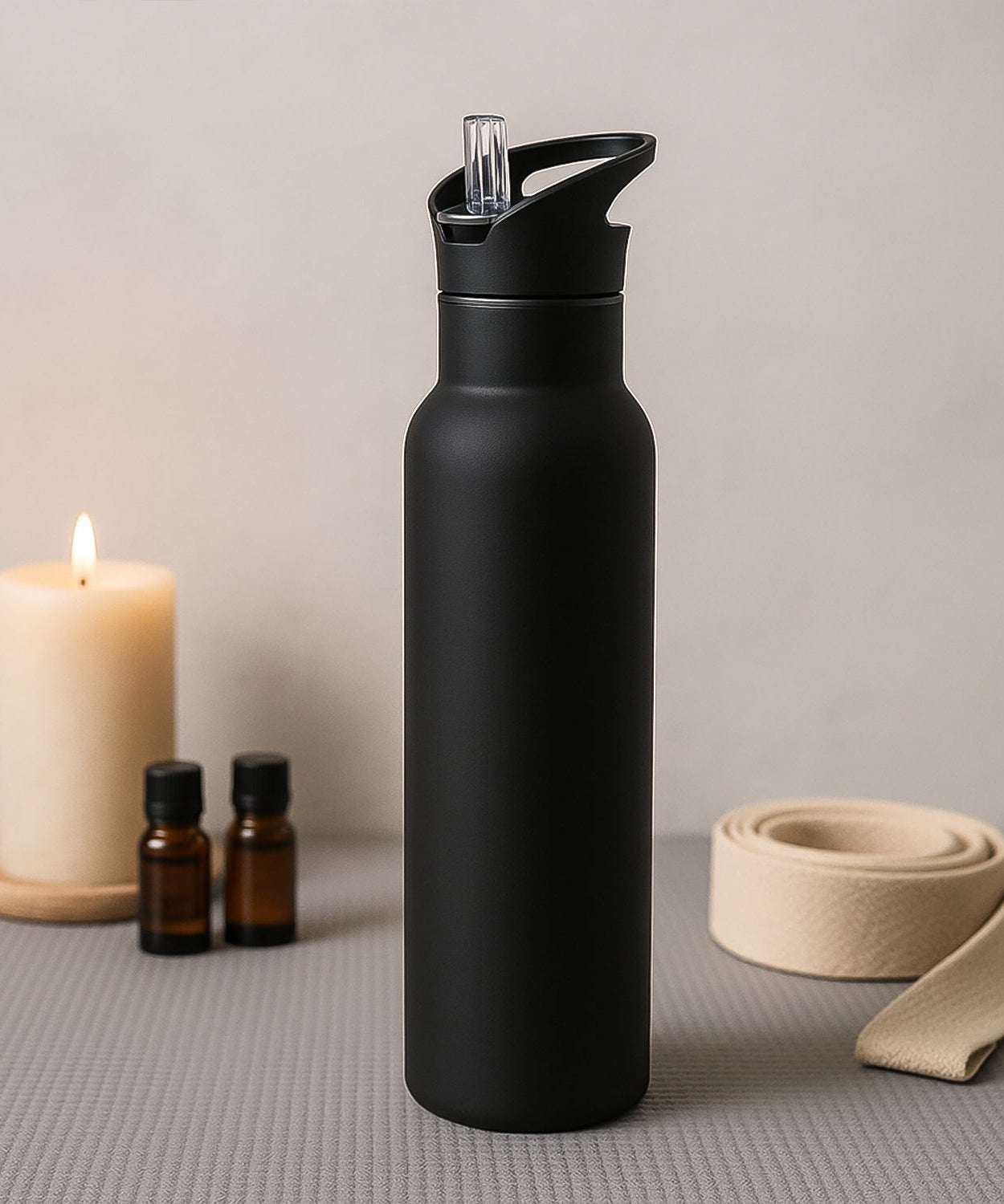 Sports Water Bottle – Matte Finish Leak-Proof Reusable Bottle 900 ML Approx (1 Pc)