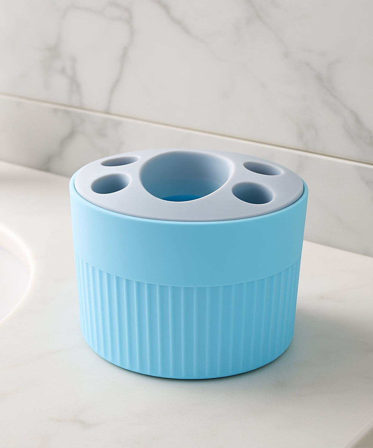 Multipurpose Bathroom Toothbrush and Utility Holder Stand with Multiple Slots (1 Pc)