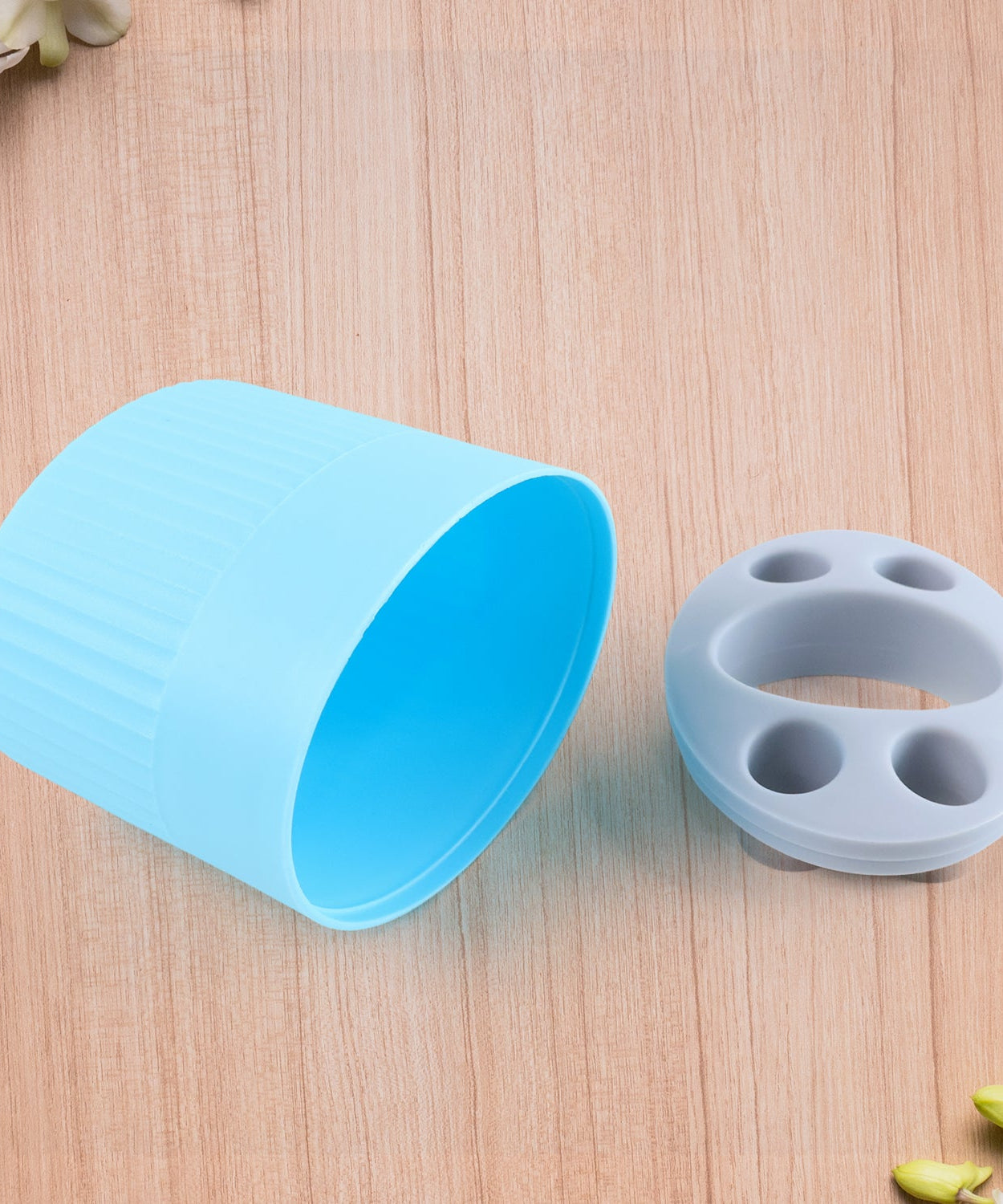 Multipurpose Bathroom Toothbrush and Utility Holder Stand with Multiple Slots (1 Pc)