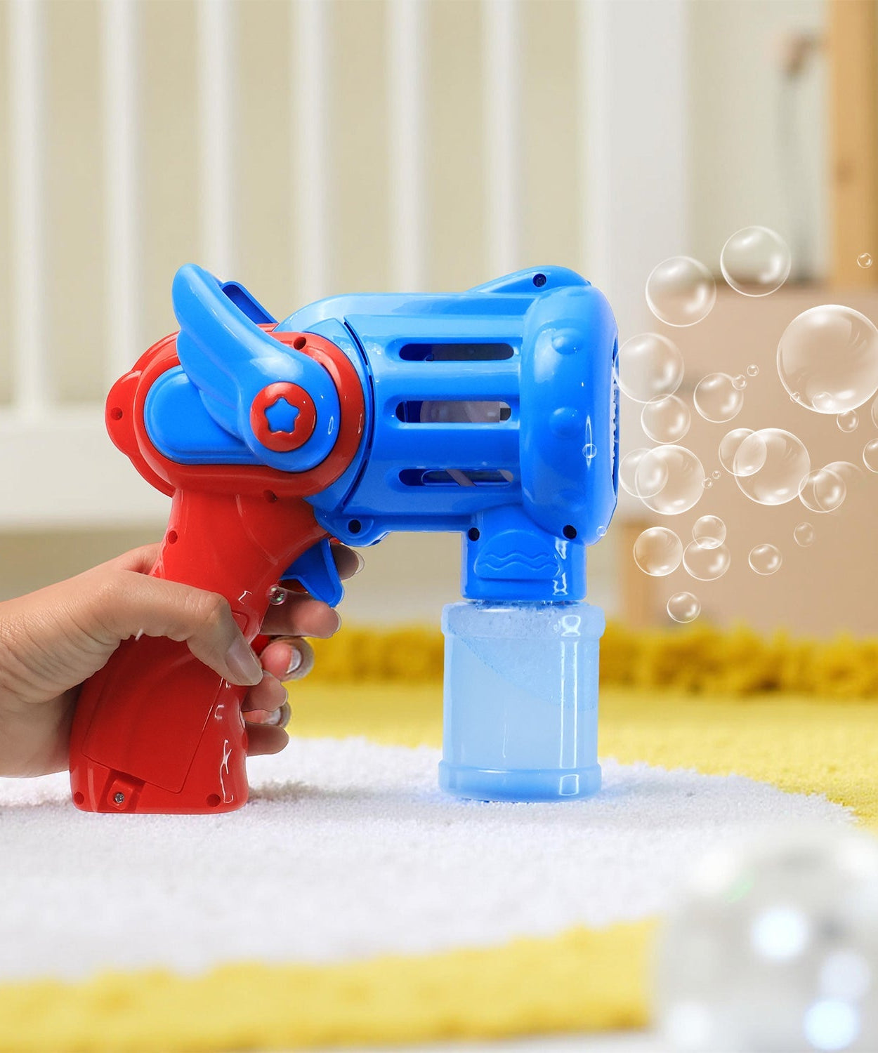Rechargeable Bubble Gun Toy for Kids (1 Set)
