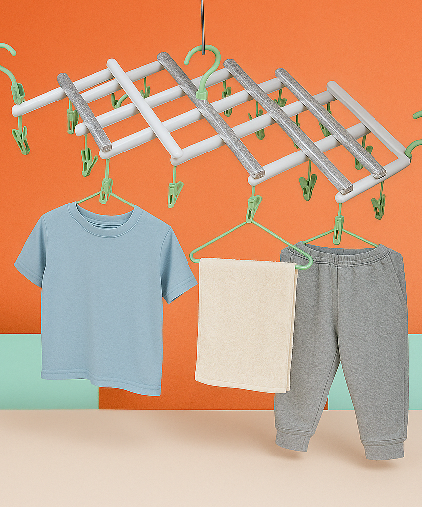 Big Adjustable Clothes Hanger, Windproof Tumble Dryer, Extendable, Socks Washing Liner, Plastic Drying Rack, Sock Hanger, Foldable Hanger, Underwear Dryer with 29 Clips