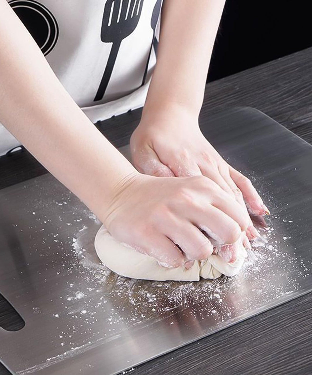 Stainless Steel Vegetable & Fruit Cutting Chopping Board (31×20 Cm / 1 Pc)