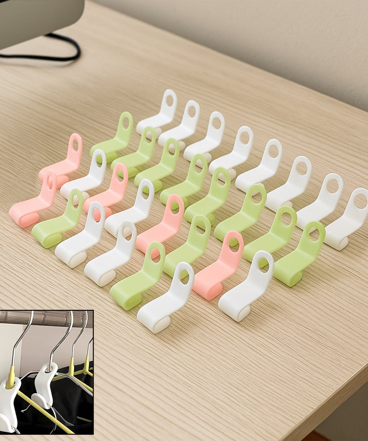 Multi-Color Hanger Connector Hooks Set