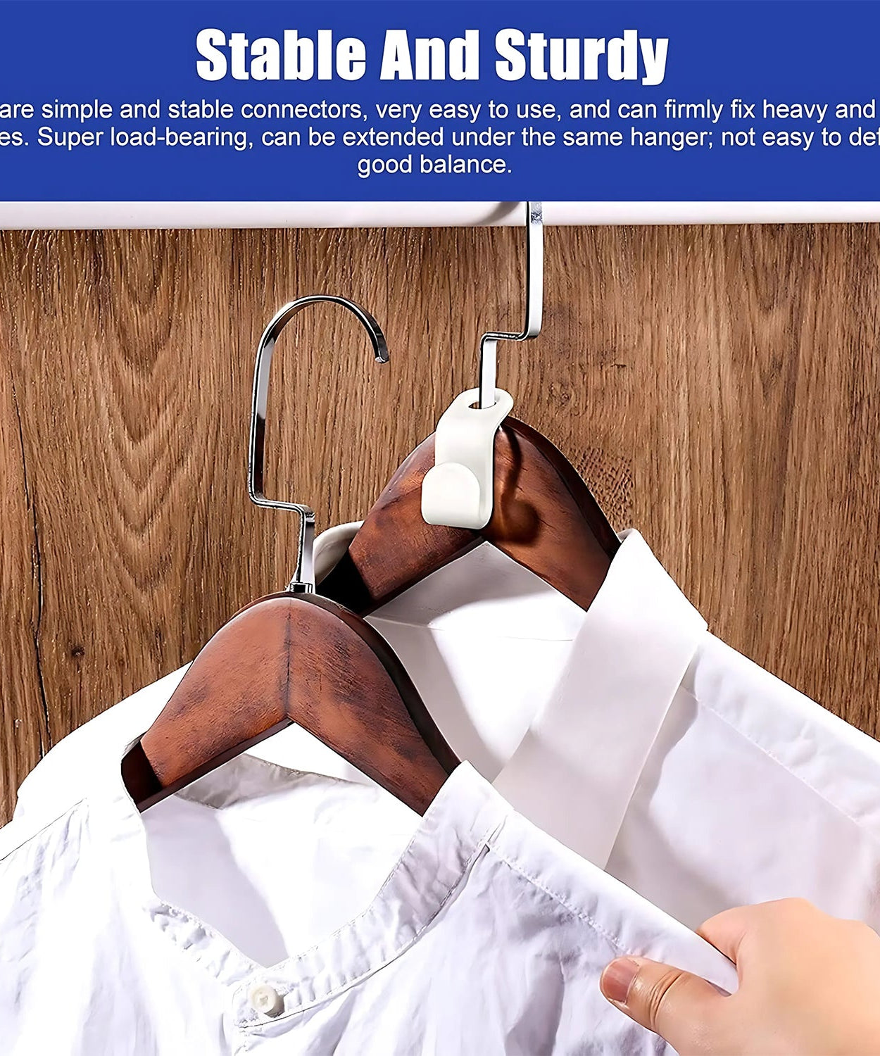 Multi-Color Hanger Connector Hooks (30 Pc)