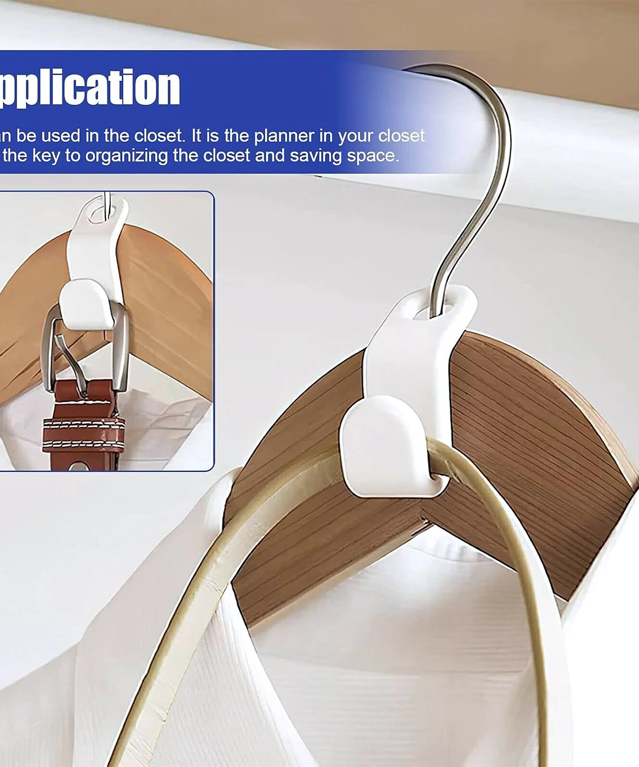 Multi-Color Hanger Connector Hooks (30 Pc)