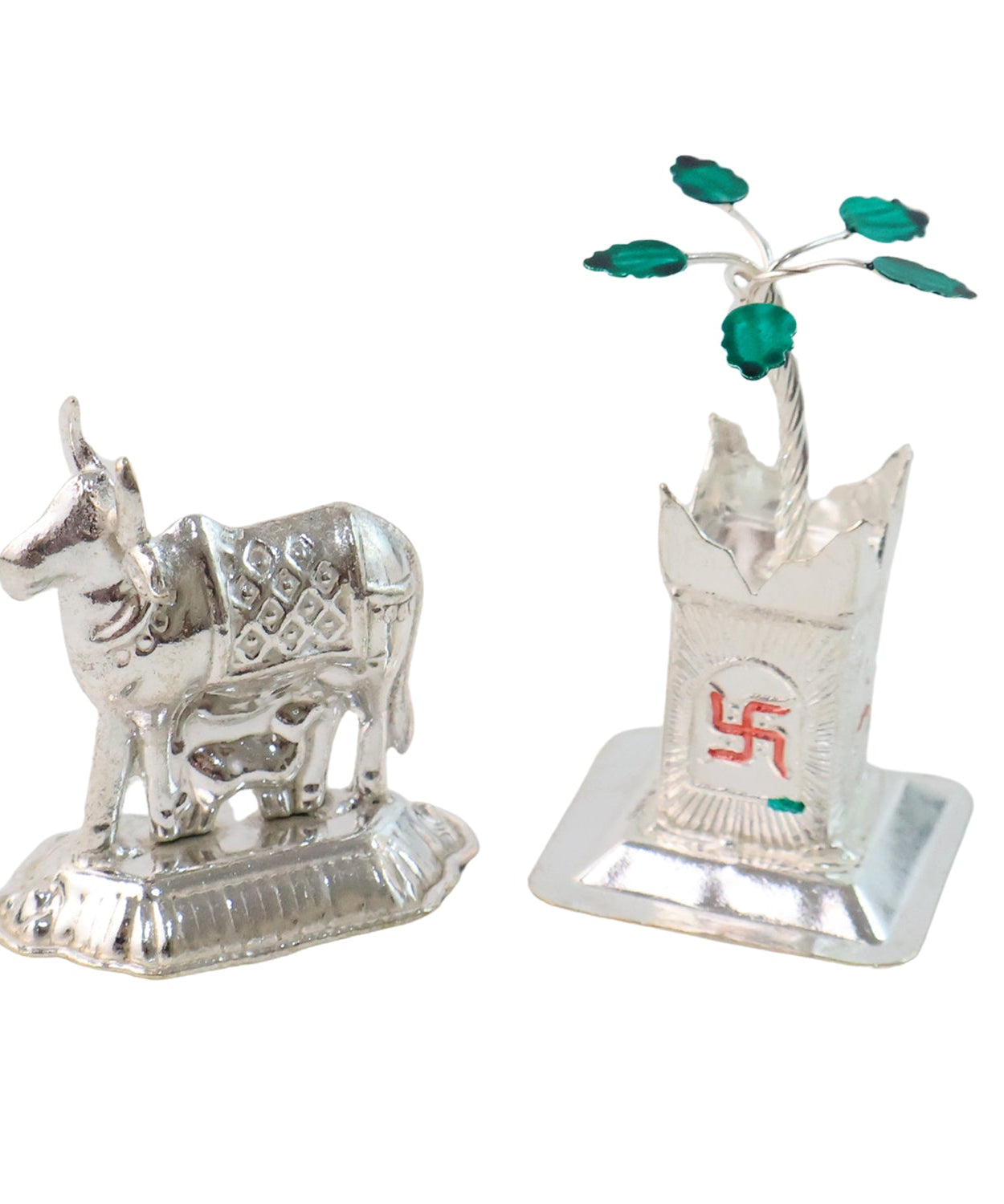 Silver-Plated Kamdhenu