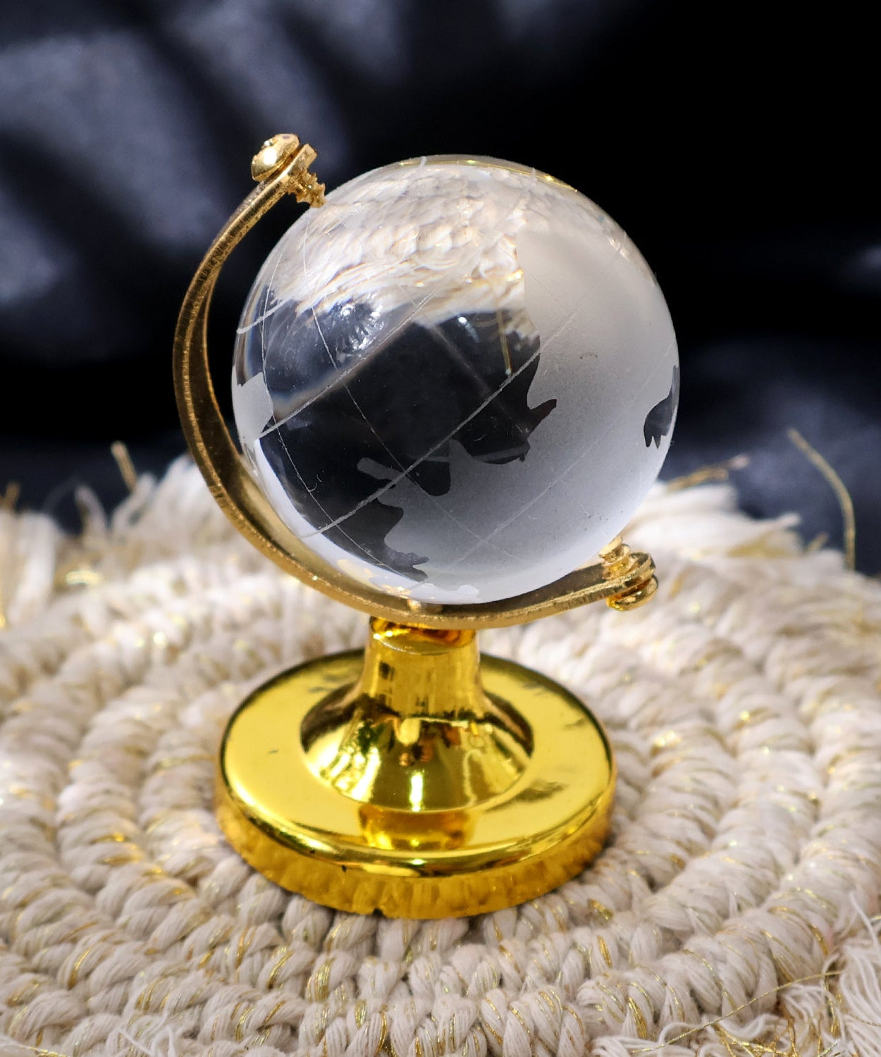 Small Crystal Desk Globe