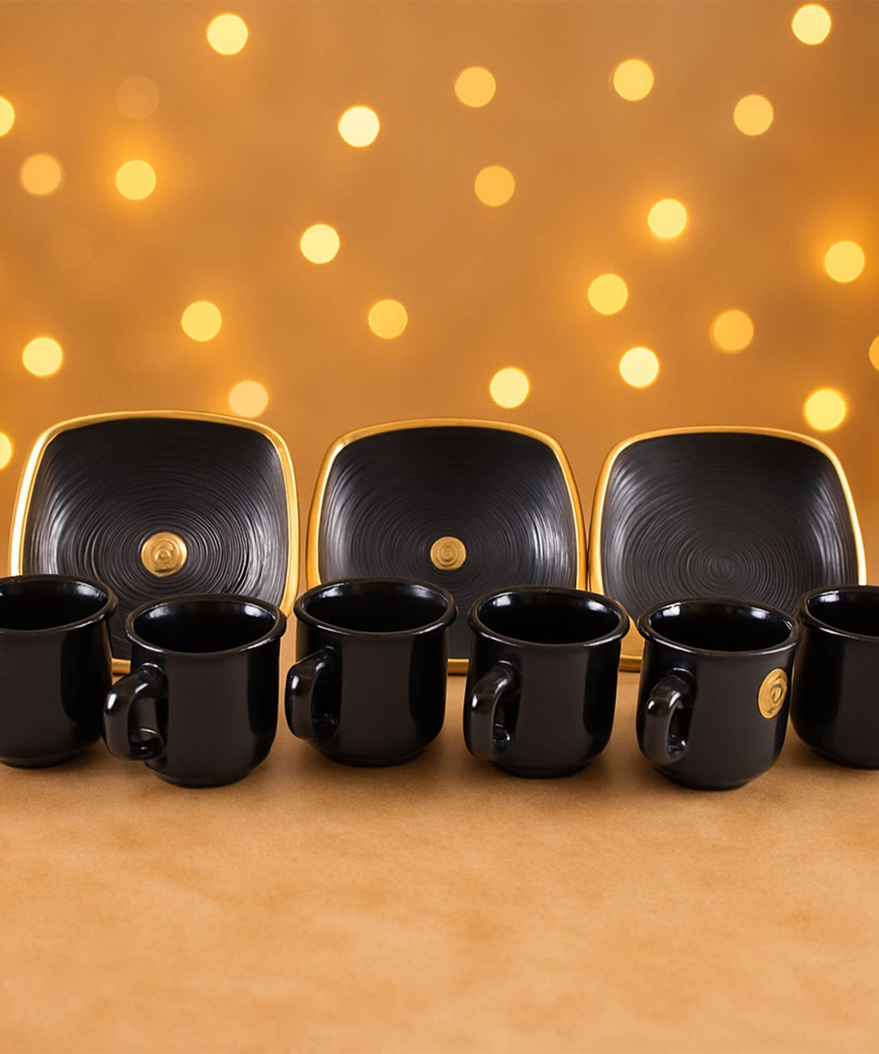 Sweet Buzz 9-Piece Seashell Ceramic Cup Set – Ideal for Home & Gifts