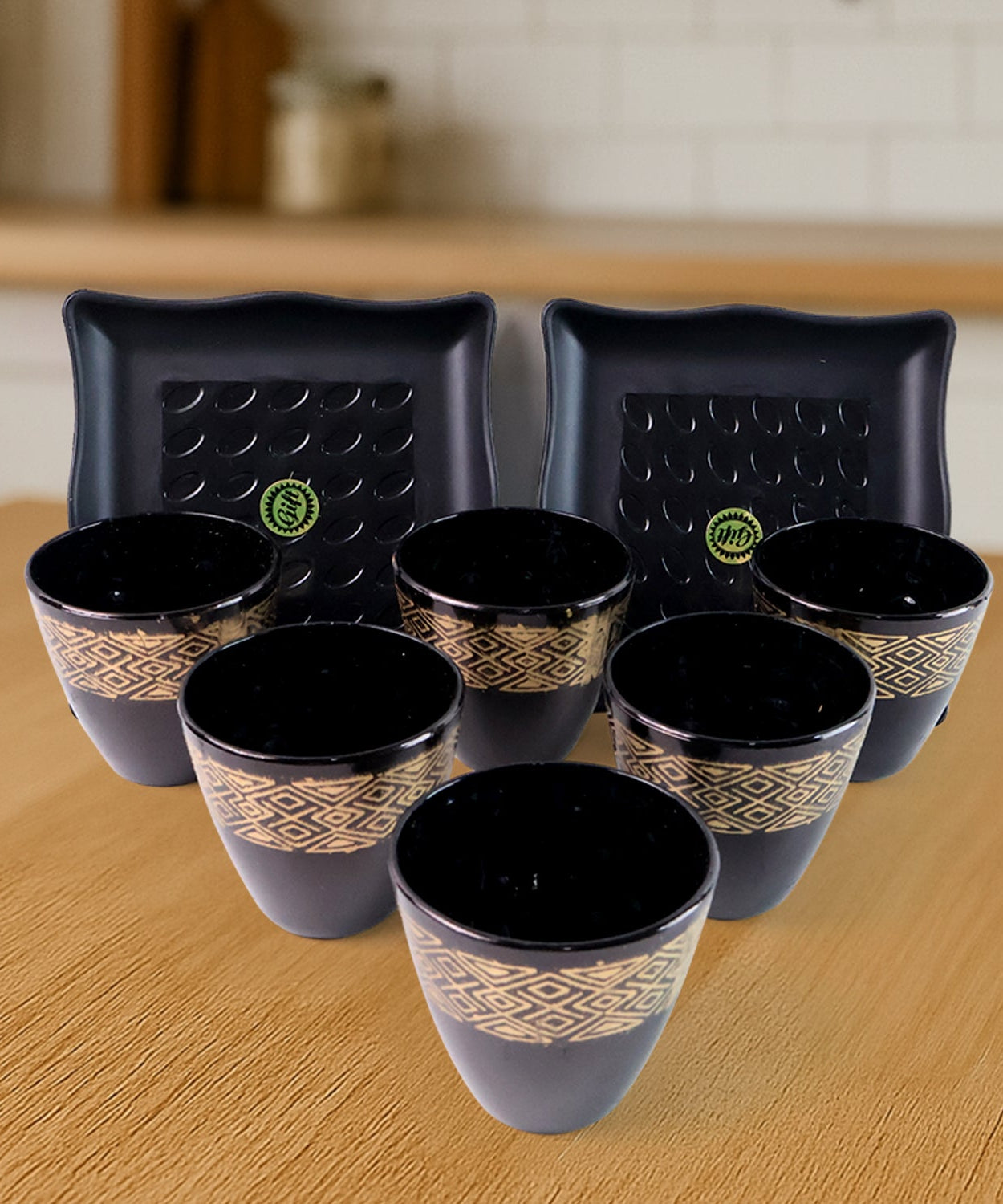 2 Bowl & 6 Glass Snake Set ( 8 Pc Set )