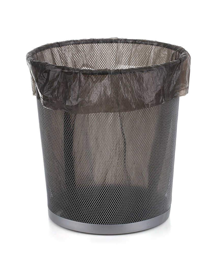 Eco-friendly black garbage bag (24 x 32 inches) for recycling.