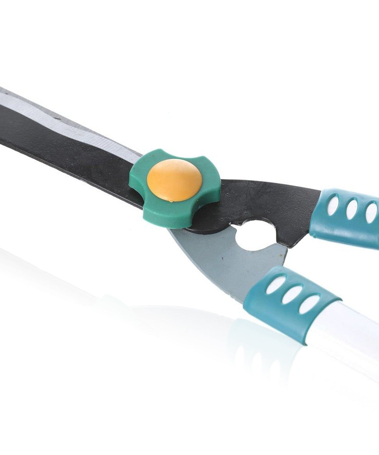 Large garden scissors for effective cutting.