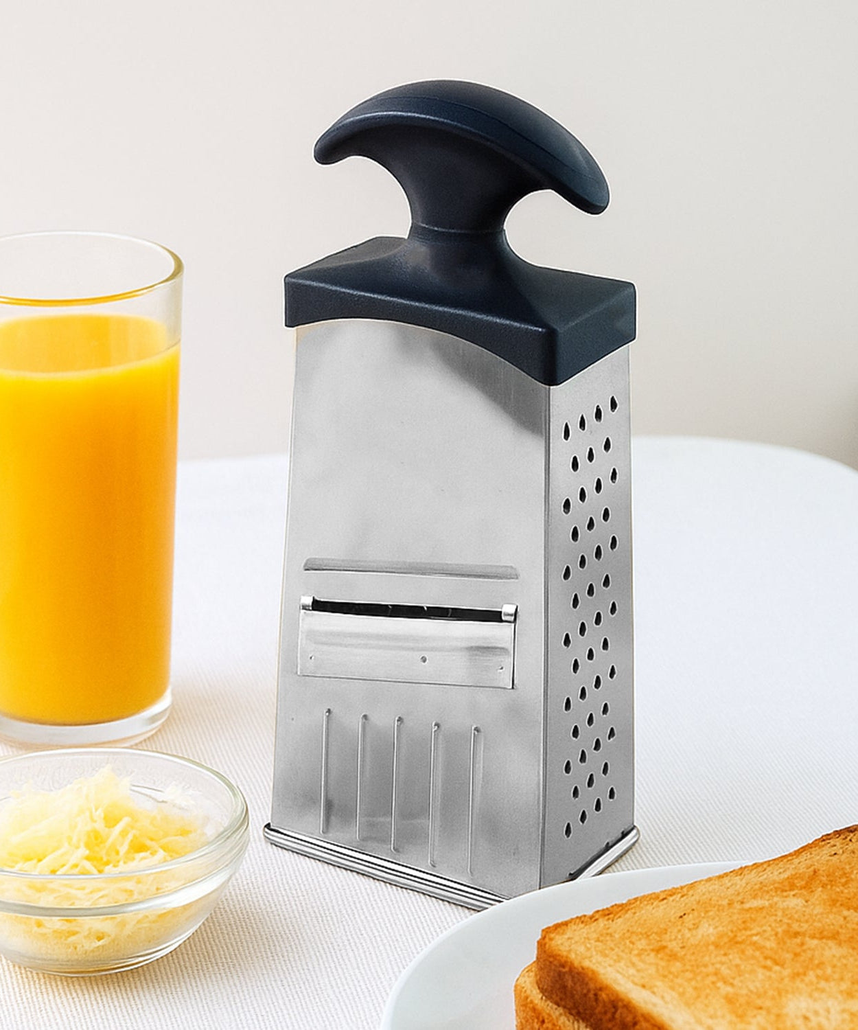 Stainless Steel Grater & Slicer with Handle