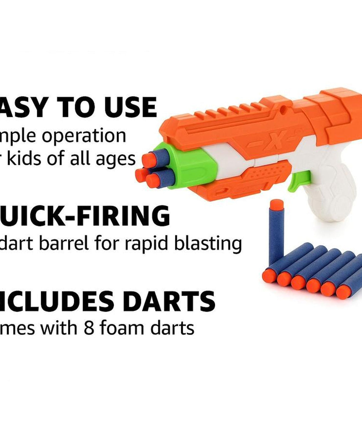 Z Master Toy Gun with Foam Bullets Compact Shooting Toy for Kids