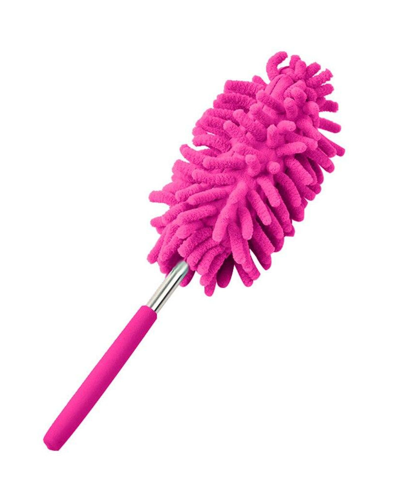 Fan duster with ergonomic handle
