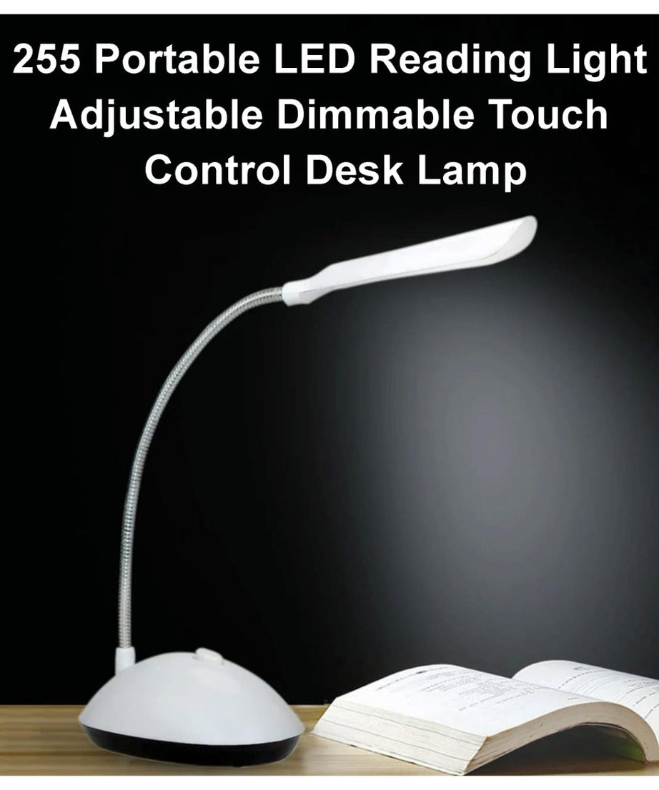 Portable desk lamp with touch control
