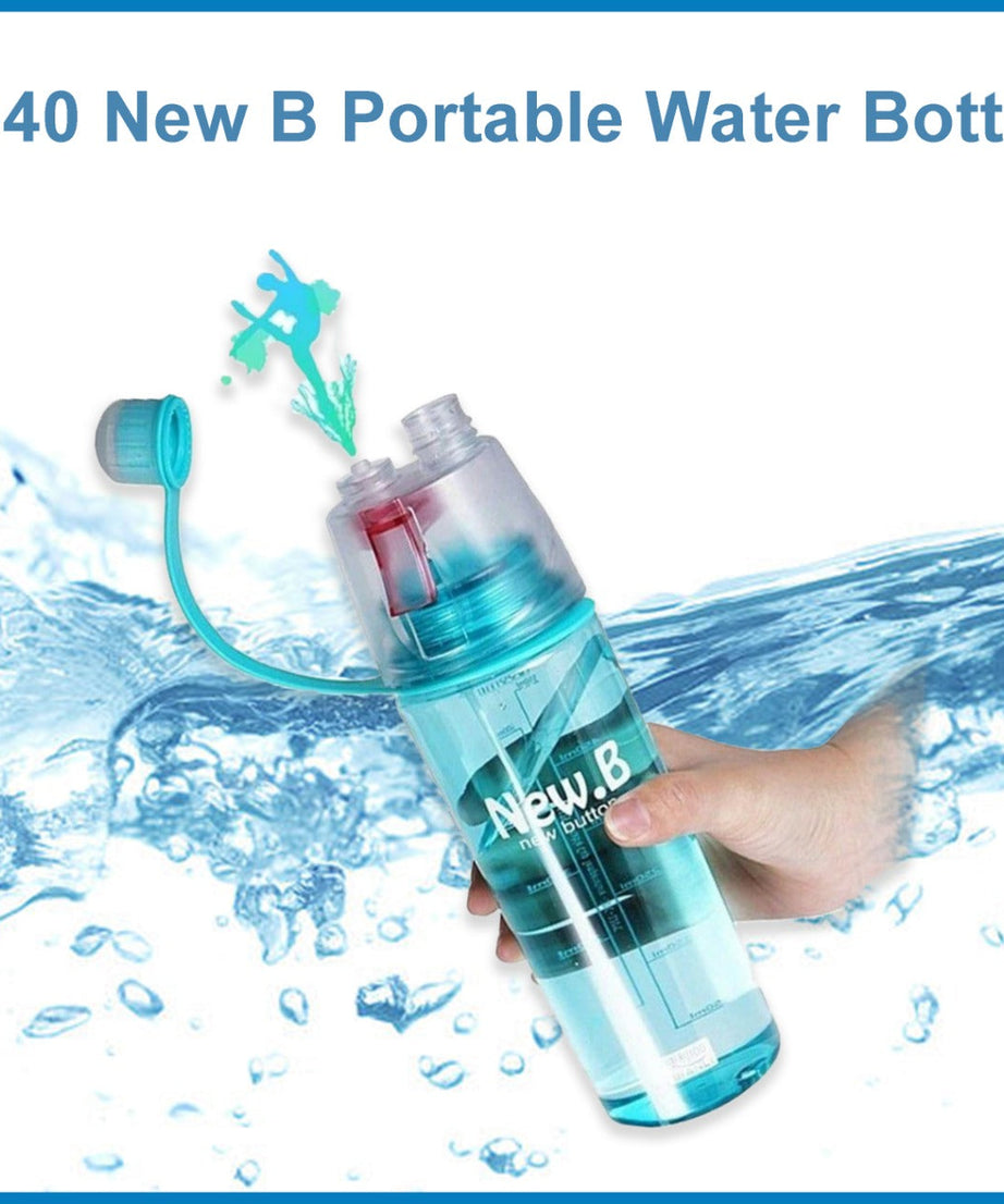 New Spray Portable Water Bottle (600ML)