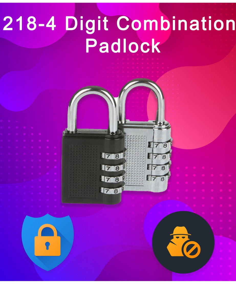 '-4 Digit Combination Padlock