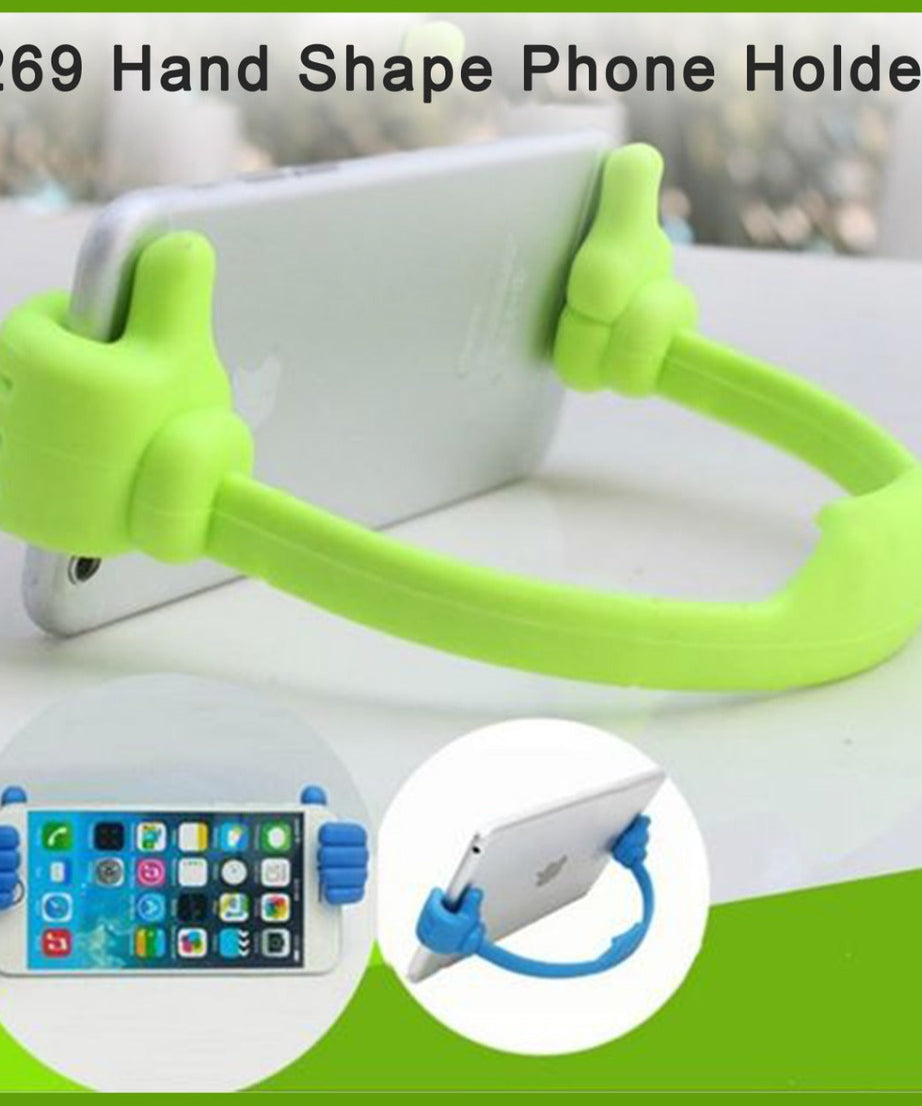 Hand-shaped phone stand, fun design