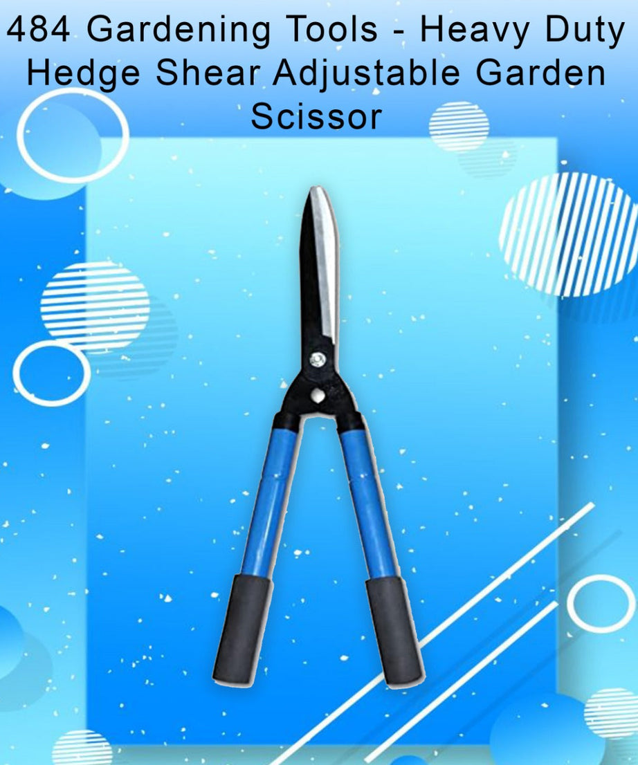Gardening Tools - Heavy Duty Hedge Shear Adjustable Garden Scissor with Comfort Grip Handle