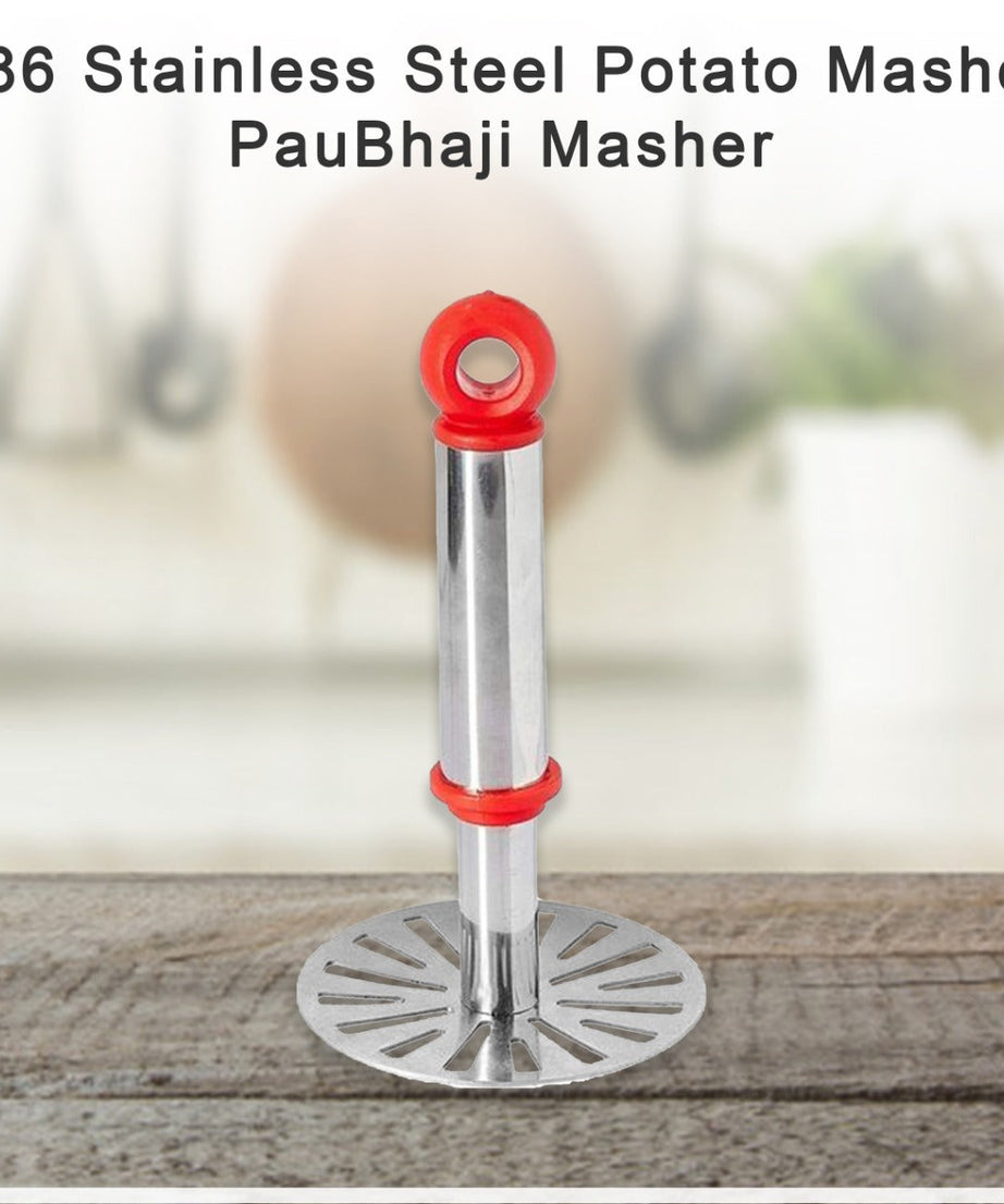 Stainless steel masher for potatoes