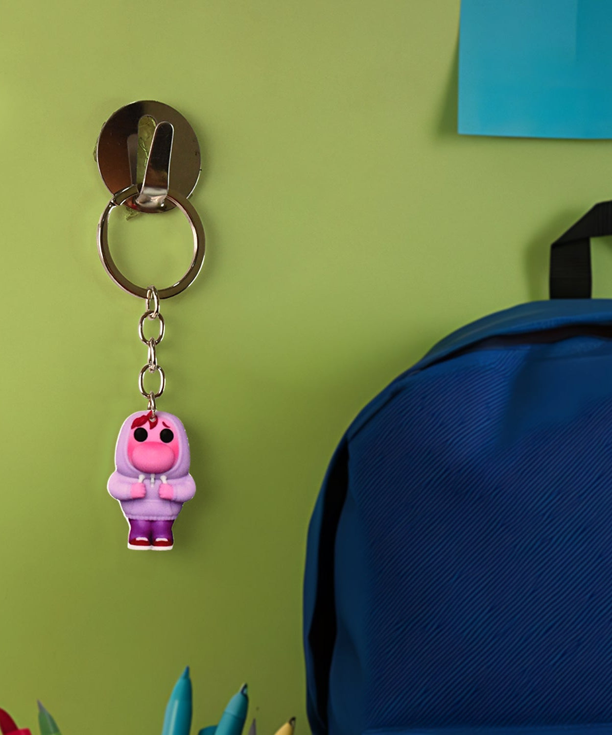 Name Engraved Cartoon Keychain