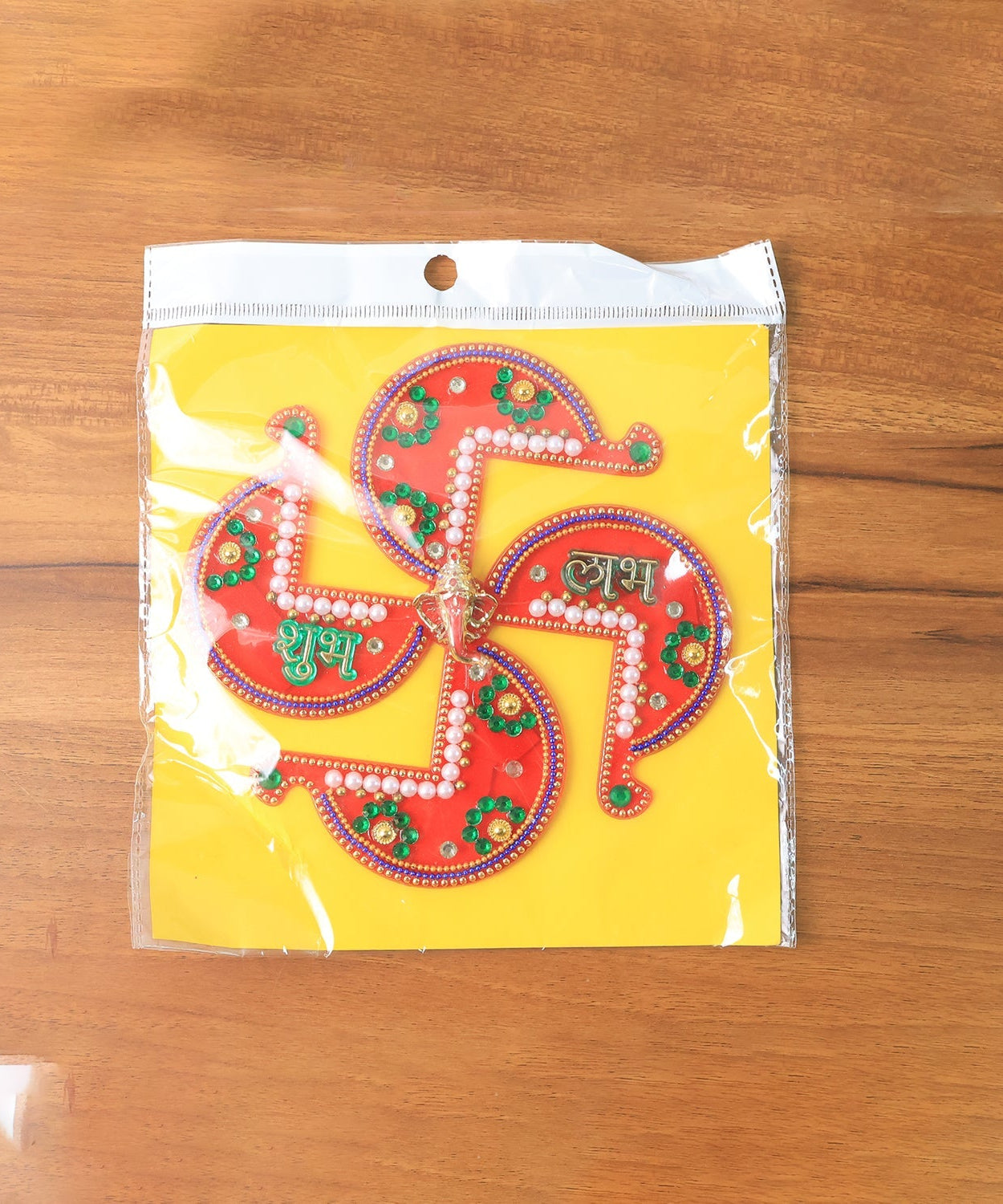 Acrylic Swastik Shubh Labh Wall Hanging  (1 Pc)