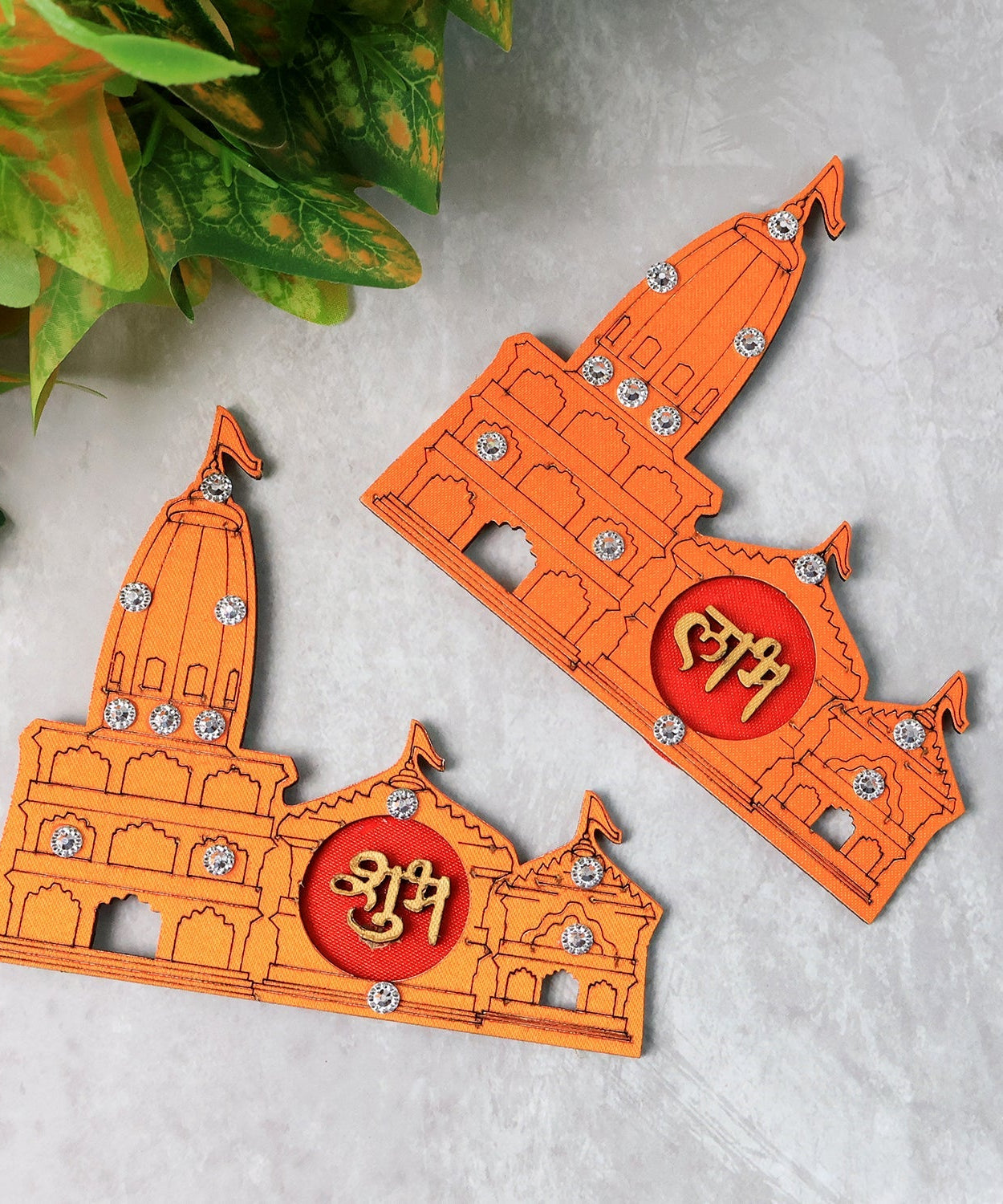 Shubh Labh Ram Temple Decorative Showpiece