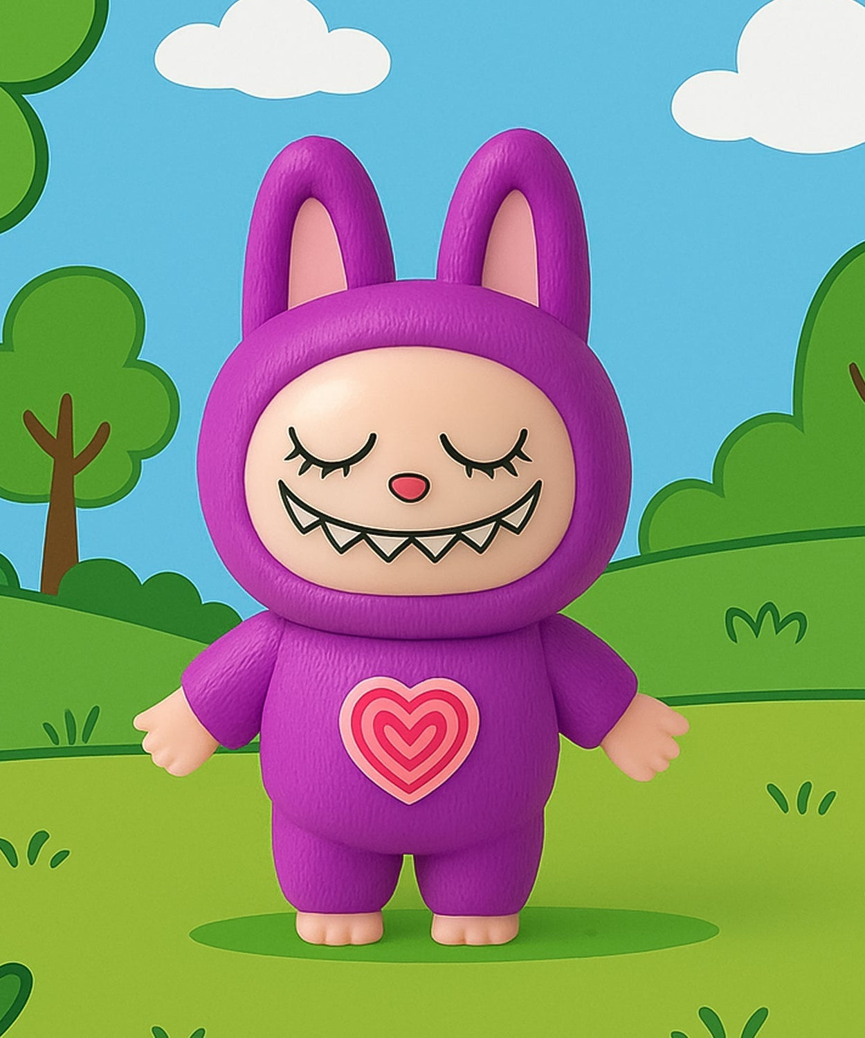 Cute Cartoon Face Changing Toy with Key Ring