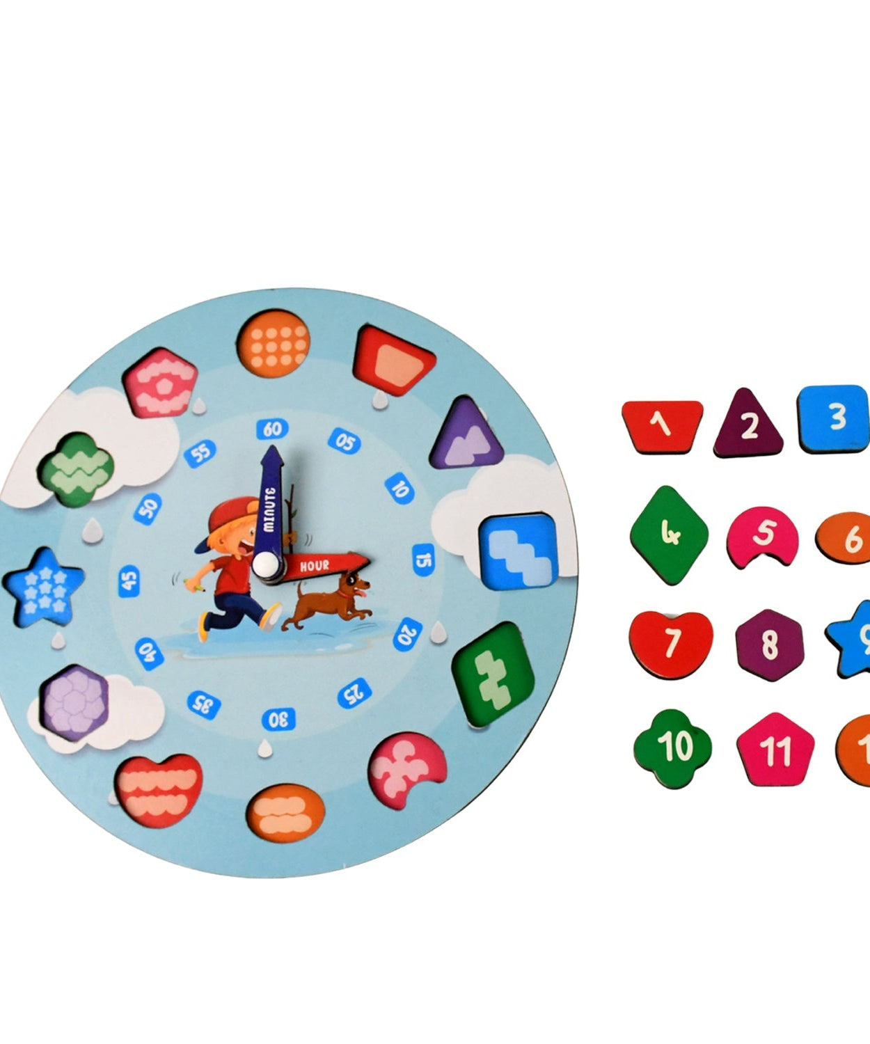 Kids Wooden Learning Clock