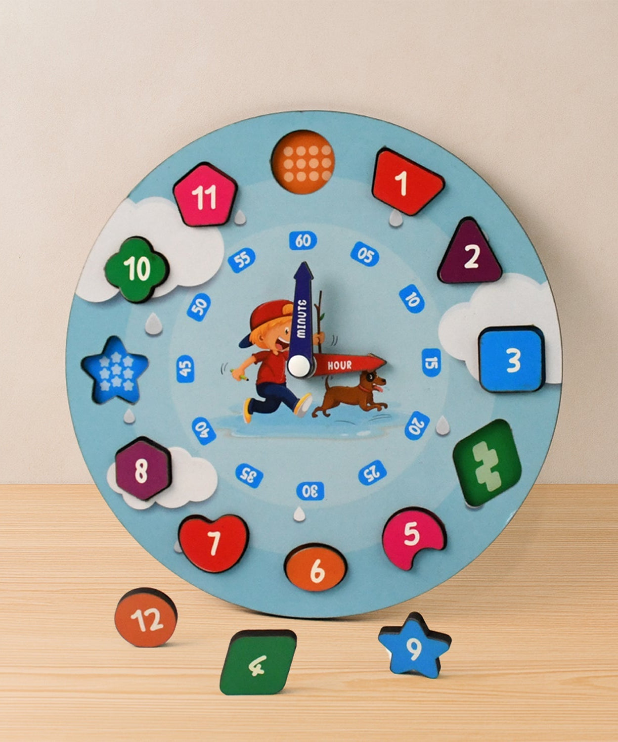 Aditi Wooden Movable Clock Toy
