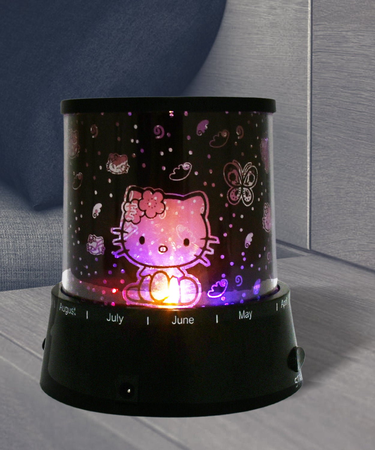 LED Projector Night Light Amazing Lamp, 3 Battery operated lamps, Rotation With the music Function, Master for Kids Bedroom Home Decoration Night Romantic Gift (Battery Not Included / 1 pc)