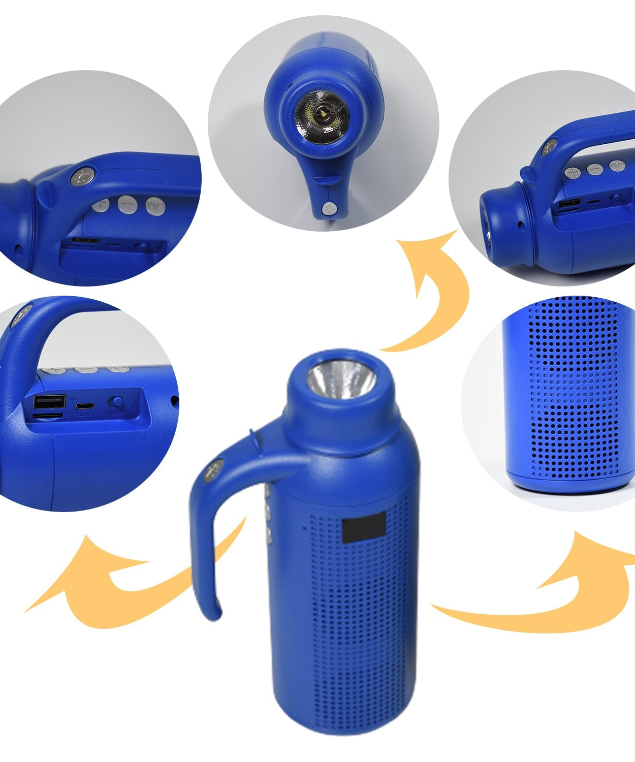 Smart speaker with torch light