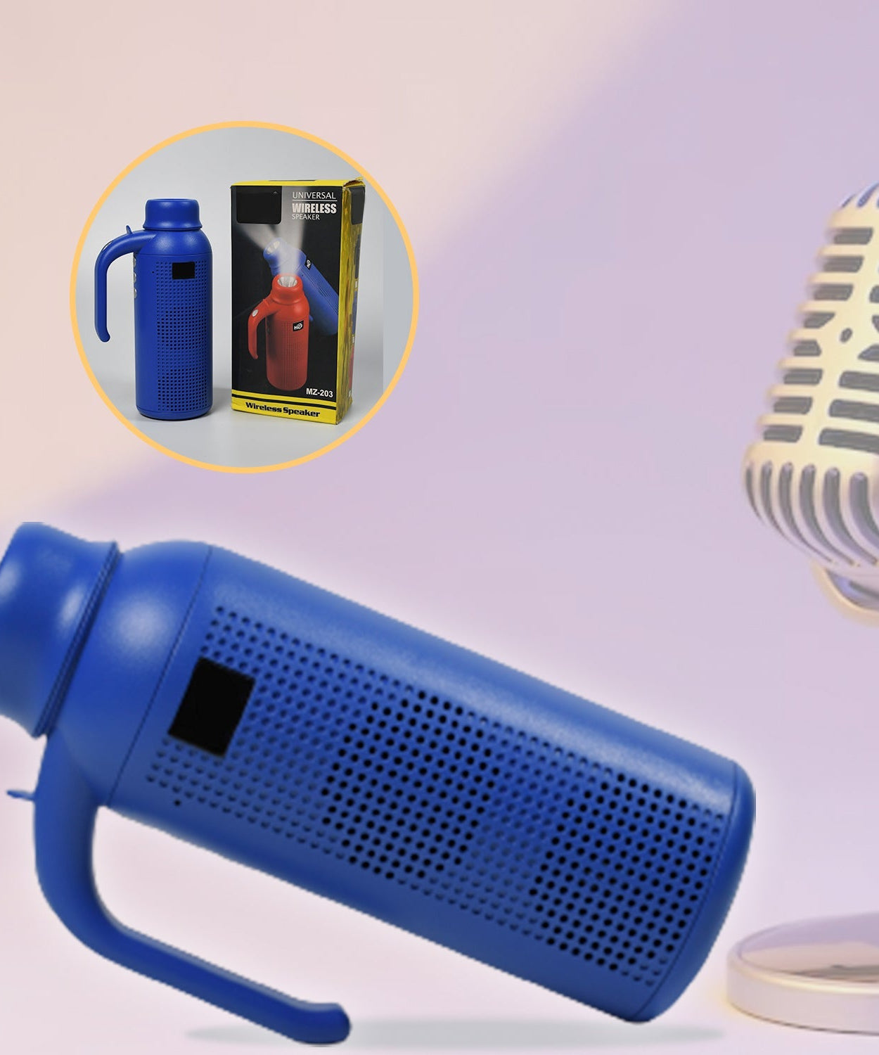 Bluetooth speaker with torch light