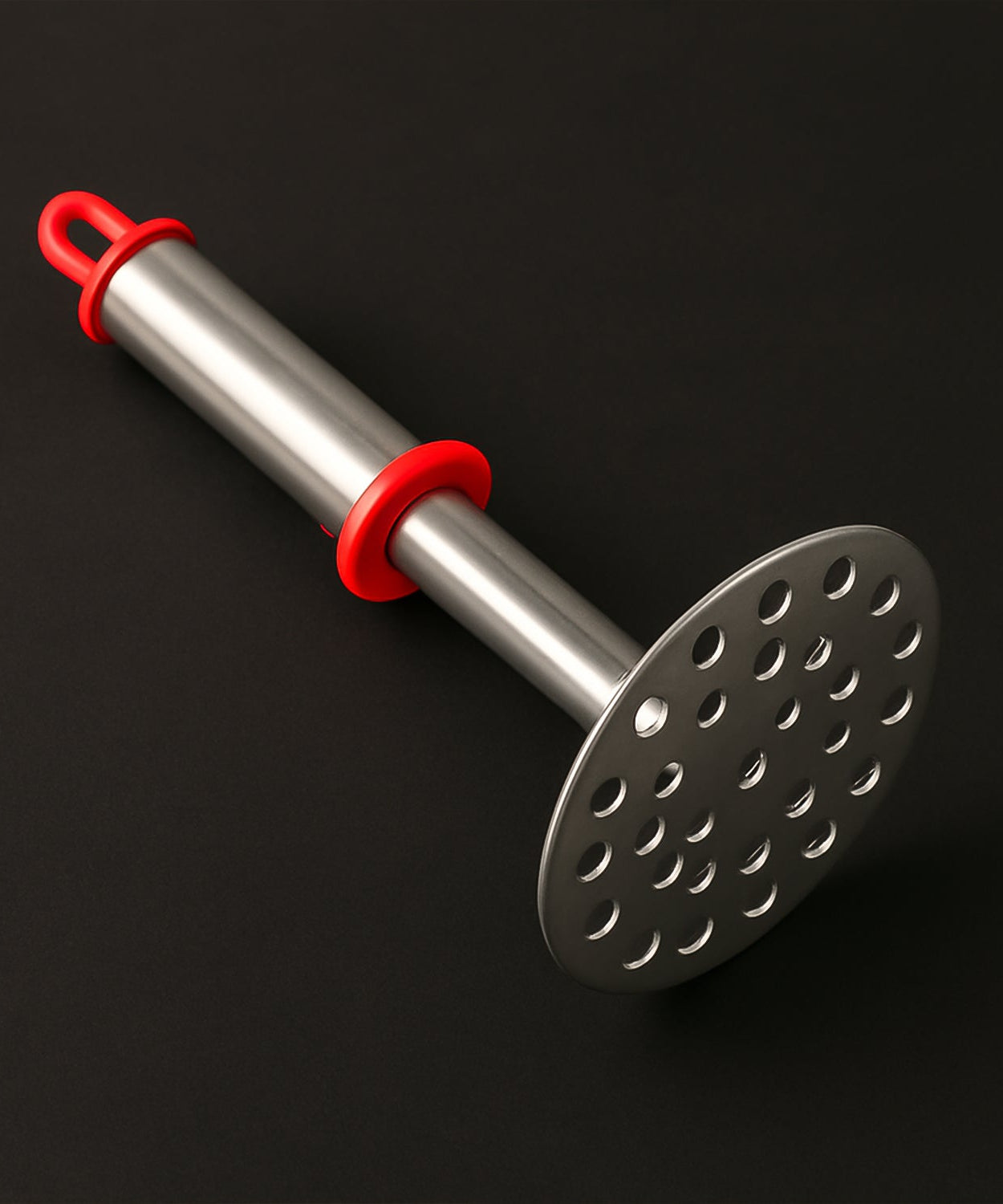 Stainless Steel Potato Masher with Ergonomic Handle (17cm / 1 Pc)