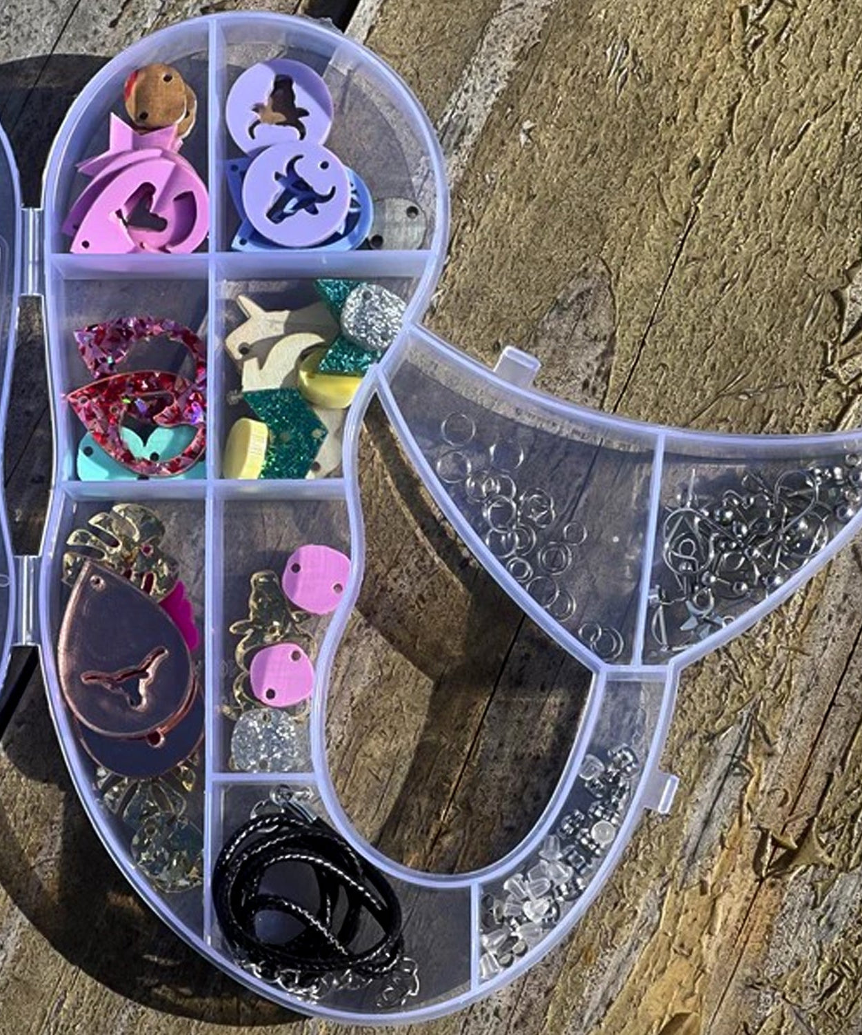 Mermaid Shape Plastic Storage Organizer Box (1 Pc)